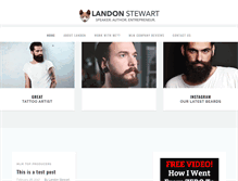 Tablet Screenshot of landonstewartmarketing.com